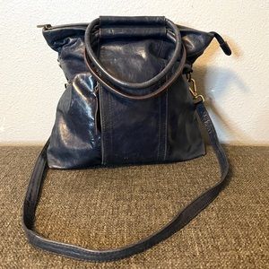 Hobo leather large slouchy crossbody bag